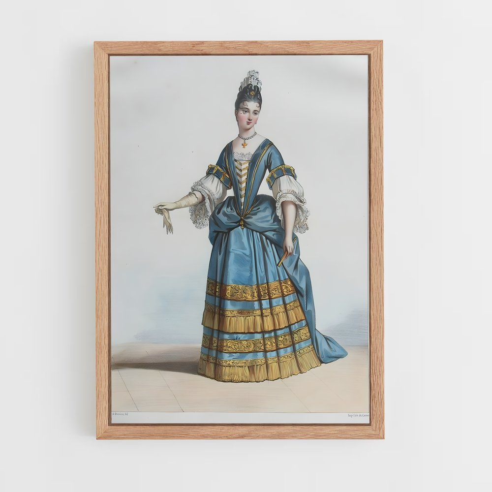 ap-louis xiv-8 cadre Bois clair