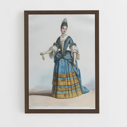ap-louis xiv-8 cadre Bois foncé