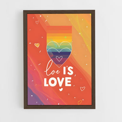 ap-love is love-1 cadre Bois foncé