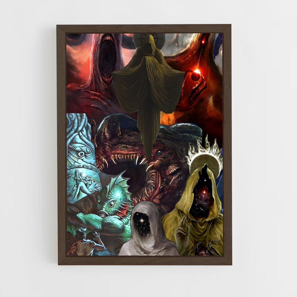ap-lovecraft-12 cadre Bois foncé
