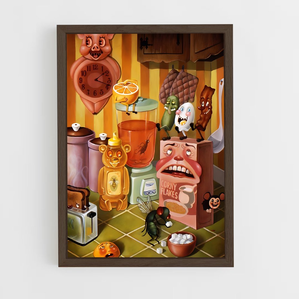 ap-lowbrow art-1 cadre Bois foncé