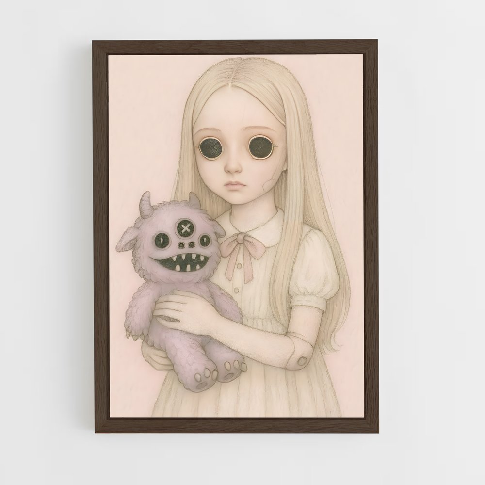 ap-lowbrow art-4 cadre Bois foncé