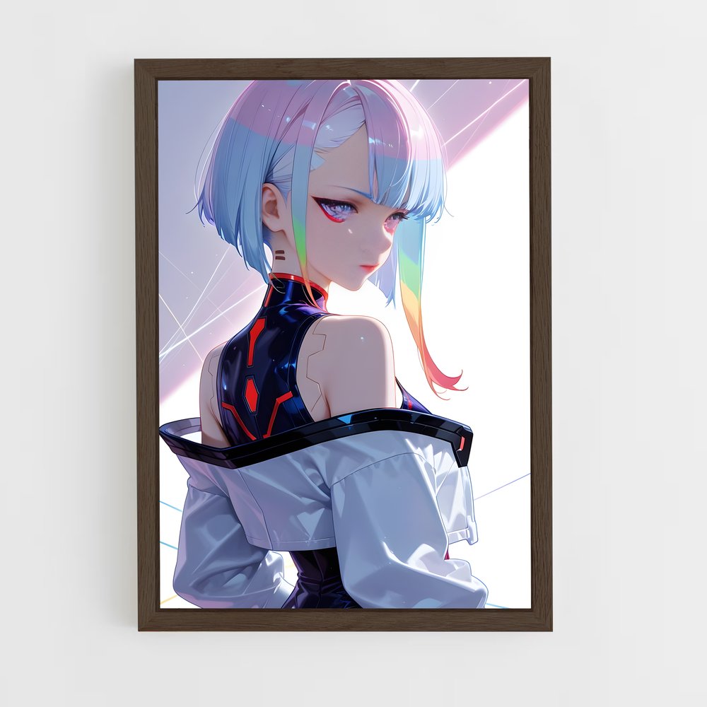 ap-lucy cyberpunk-10 cadre Bois foncé