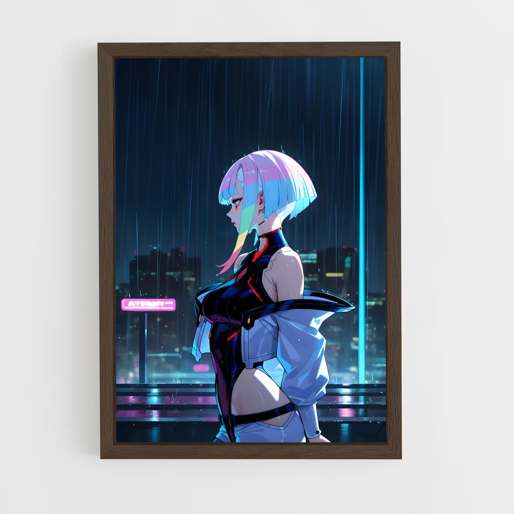 ap-lucy cyberpunk-4 cadre Bois foncé