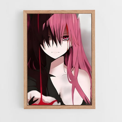 ap-lucy elfen lied-1 cadre Bois clair