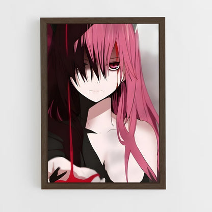ap-lucy elfen lied-1 cadre Bois foncé