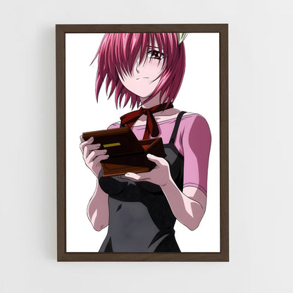 ap-lucy elfen lied-4 cadre Bois foncé