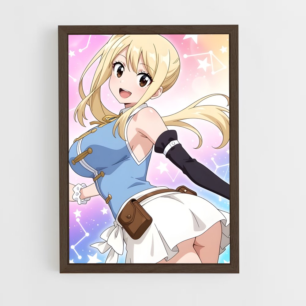ap-lucy heartfilia-2 cadre Bois foncé