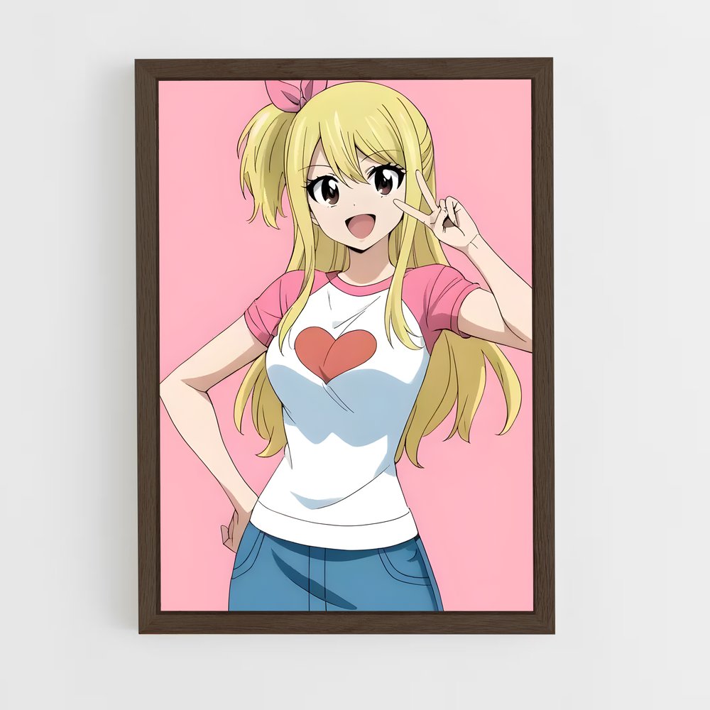 ap-lucy heartfilia-4 cadre Bois foncé