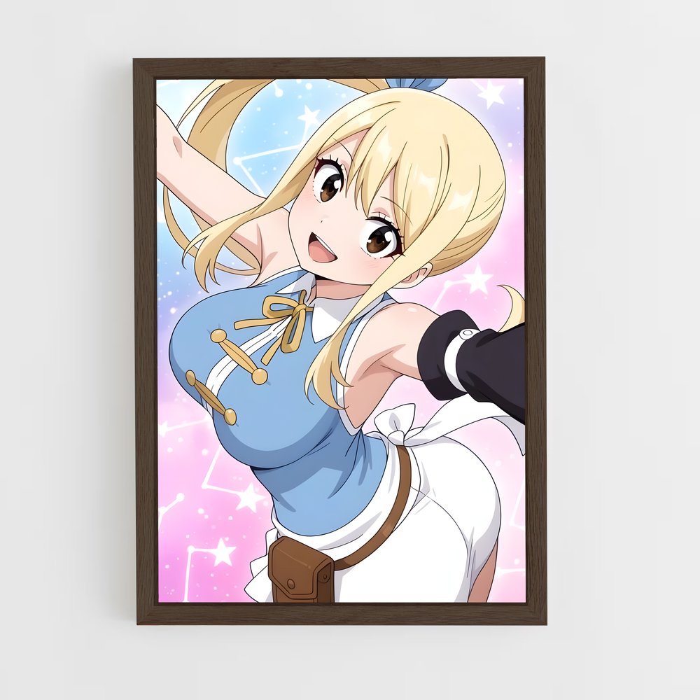 ap-lucy heartfilia-5 cadre Bois foncé