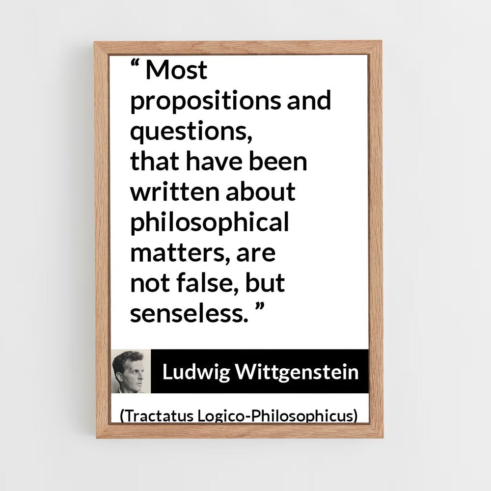 ap-ludwig wittgenstein-6 cadre Bois clair
