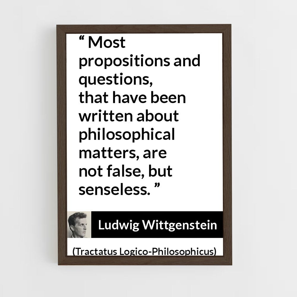 ap-ludwig wittgenstein-6 cadre Bois foncé