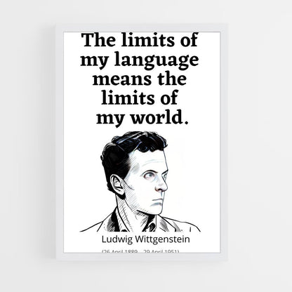 ap-ludwig wittgenstein-7 cadre Blanc