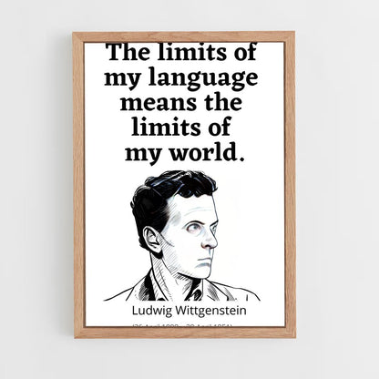 ap-ludwig wittgenstein-7 cadre Bois clair