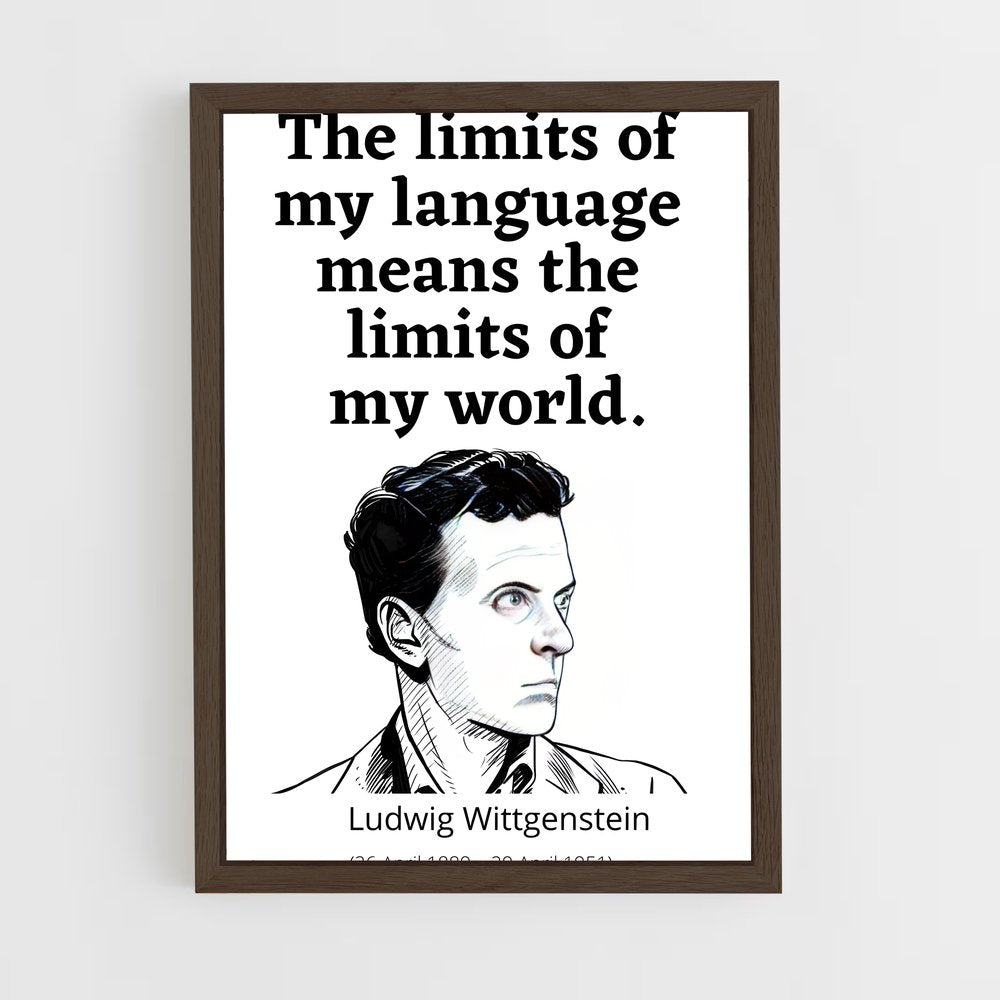 ap-ludwig wittgenstein-7 cadre Bois foncé