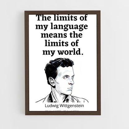 ap-ludwig wittgenstein-7 cadre Bois foncé