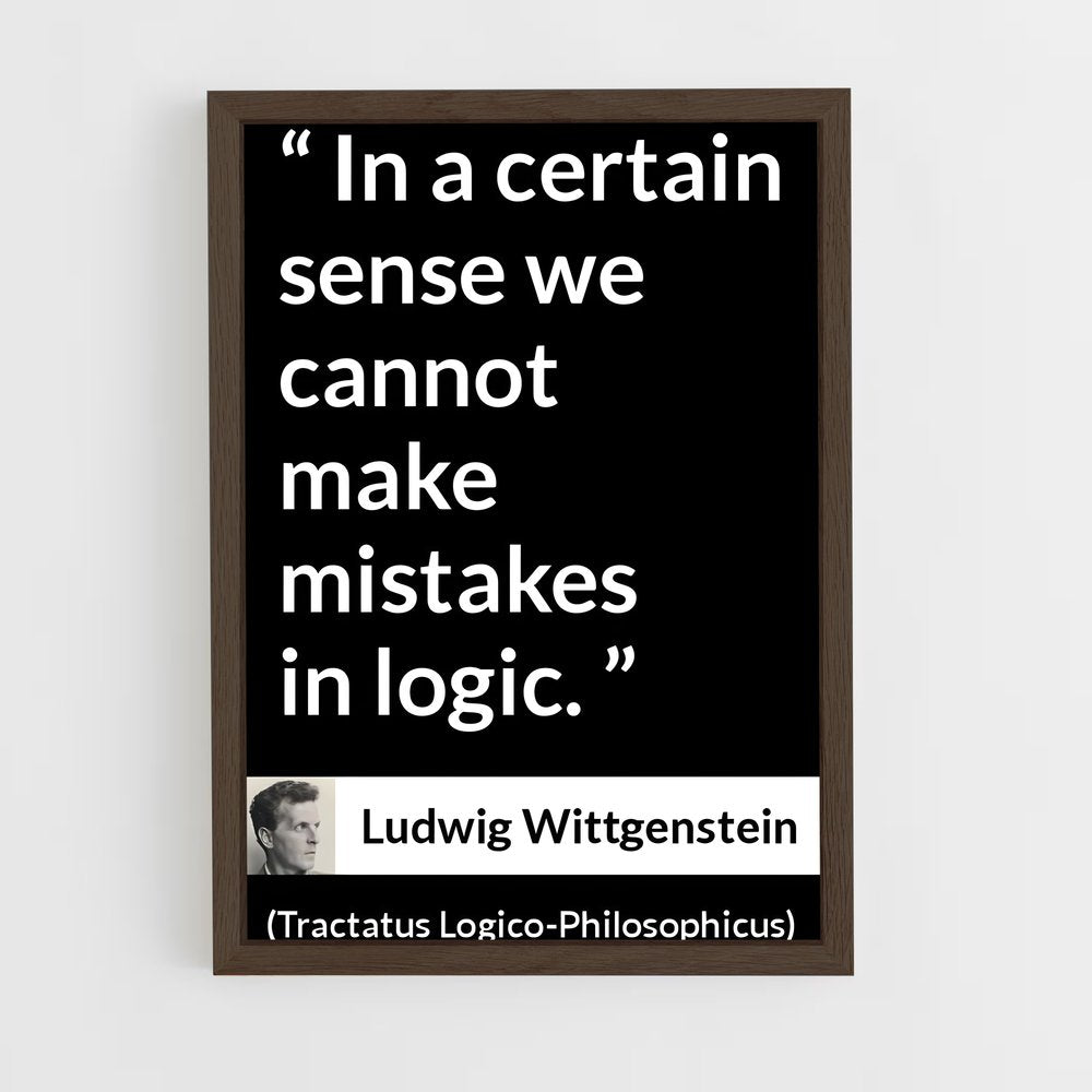 ap-ludwig wittgenstein-8 cadre Bois foncé