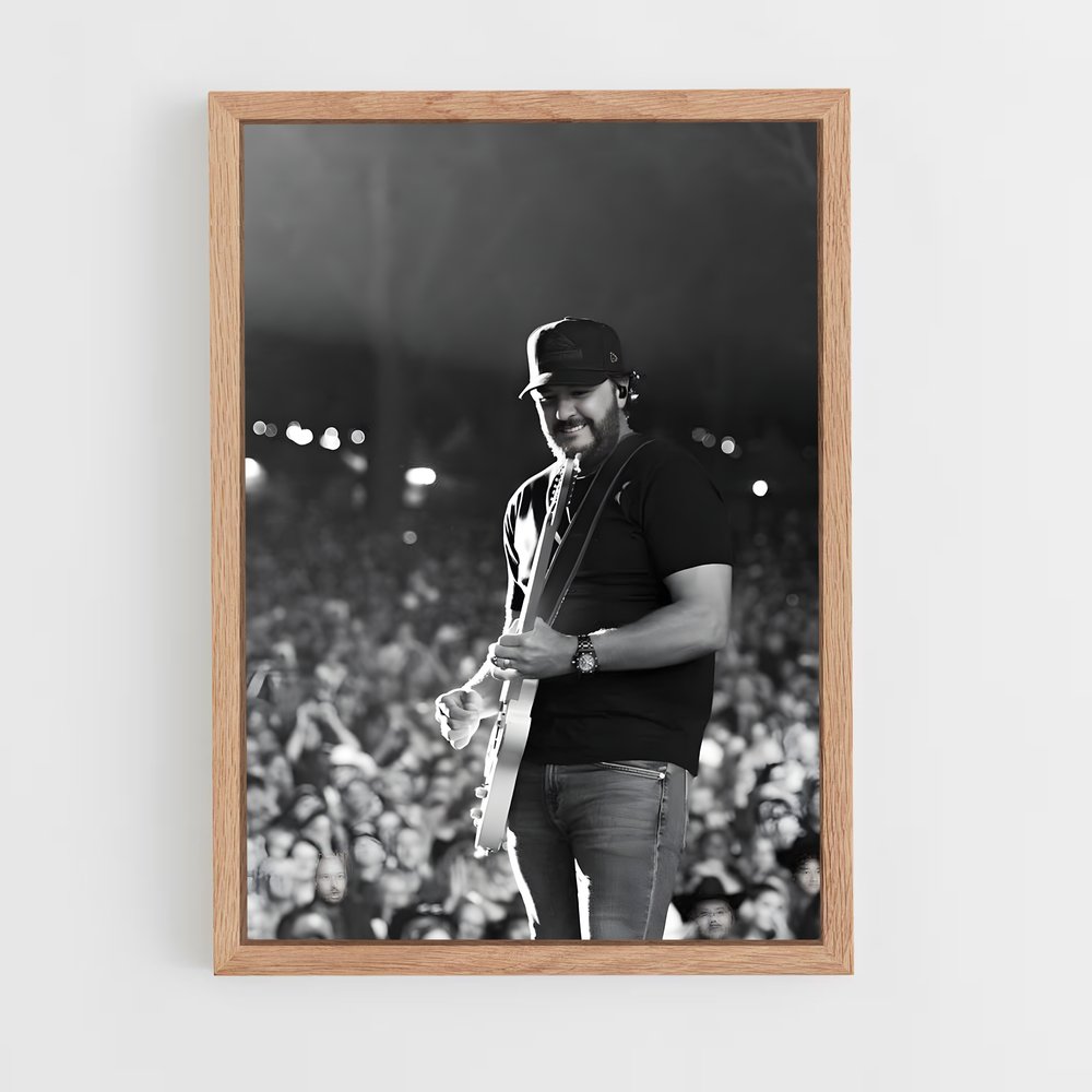 ap-luke bryan-10 cadre Bois clair