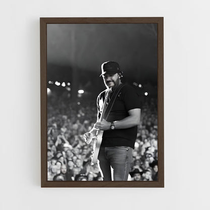 ap-luke bryan-10 cadre Bois foncé