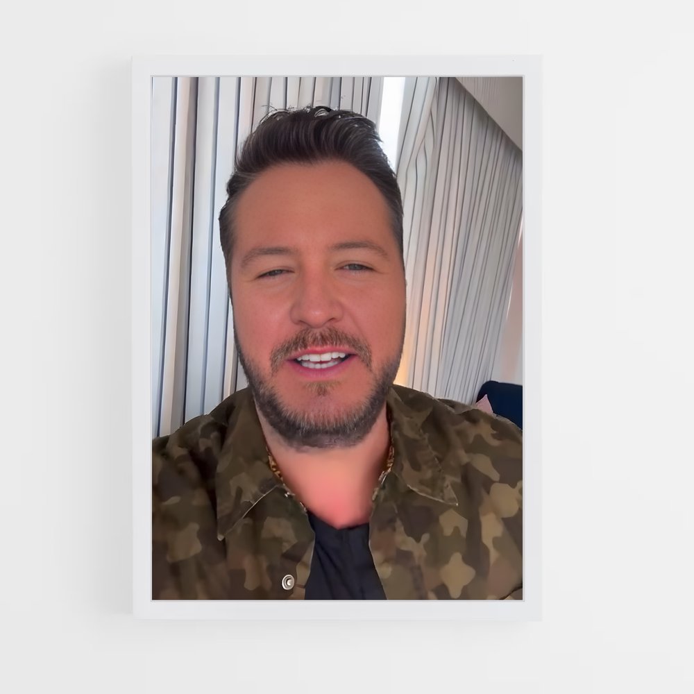 ap-luke bryan-2 cadre Blanc