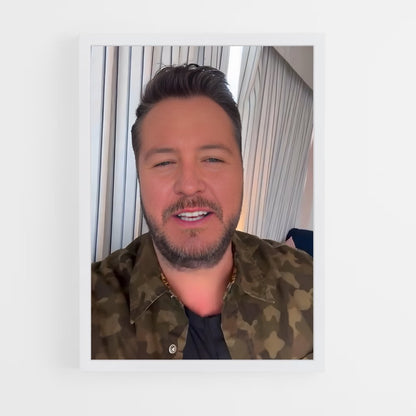 ap-luke bryan-2 cadre Blanc