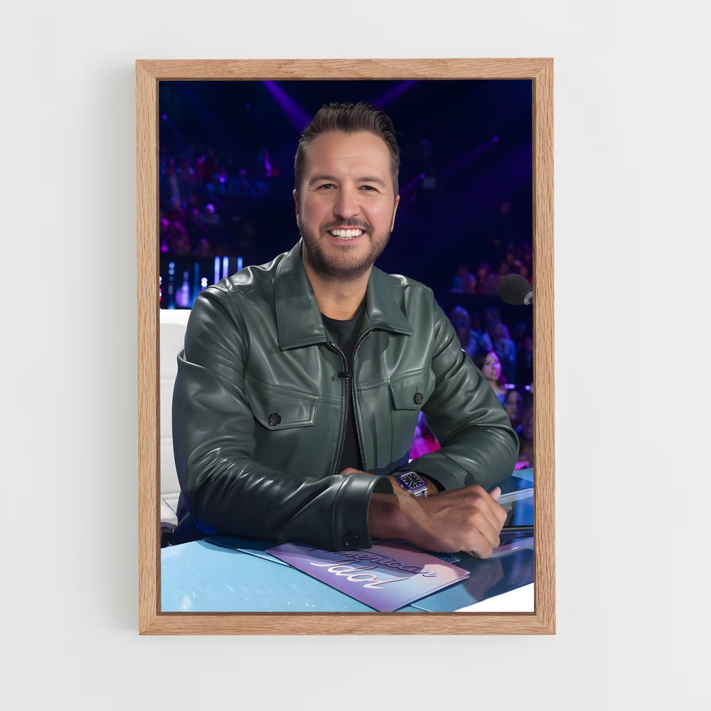 ap-luke bryan-3 cadre Bois clair