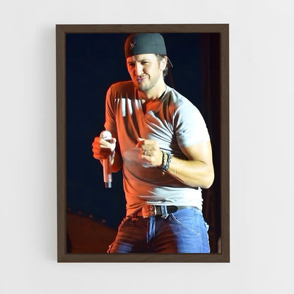 ap-luke bryan-4 cadre Bois foncé