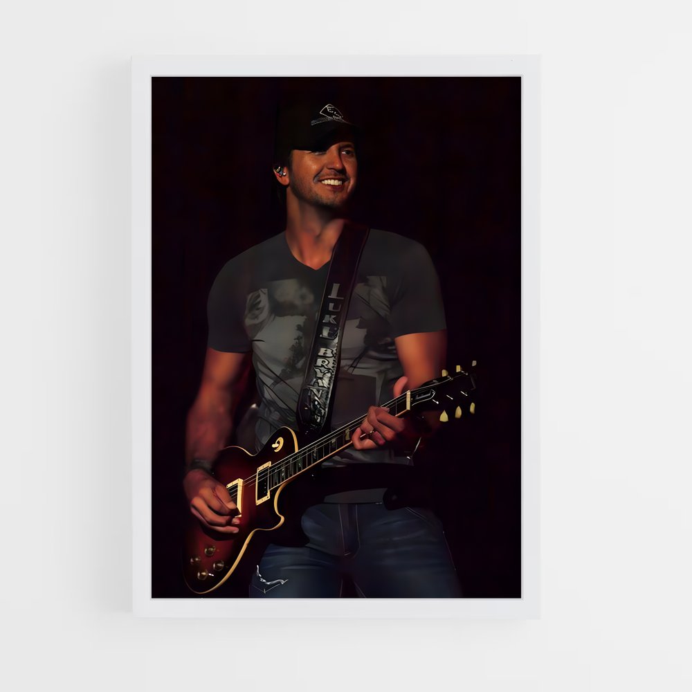 ap-luke bryan-6 cadre Blanc