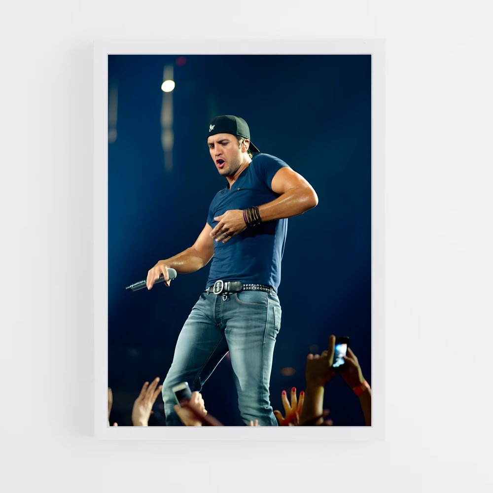 ap-luke bryan-7 cadre Blanc