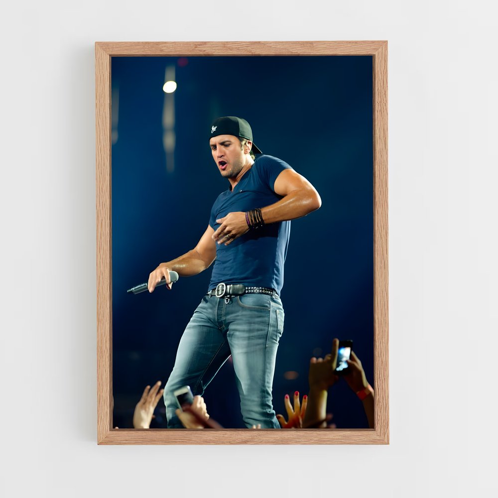 ap-luke bryan-7 cadre Bois clair