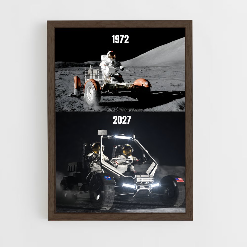 ap-lunar vehicles-1 cadre Bois foncé