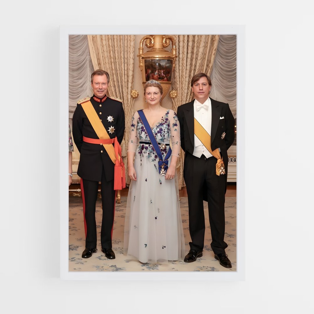 ap-luxembourg royal family-1 cadre Blanc