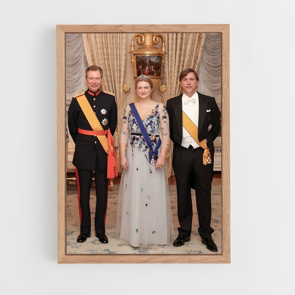 ap-luxembourg royal family-1 cadre Bois clair
