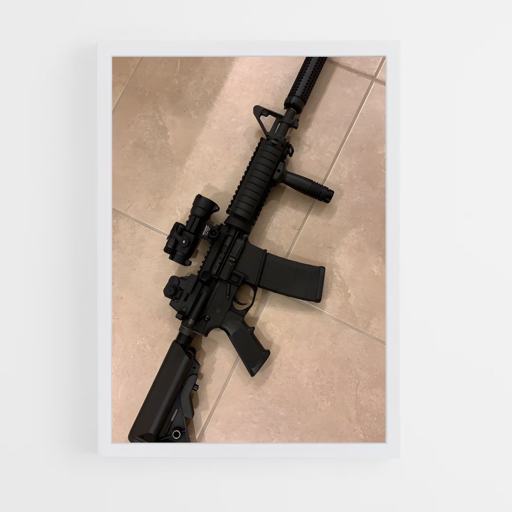 ap-m4 carbine-1 cadre Blanc