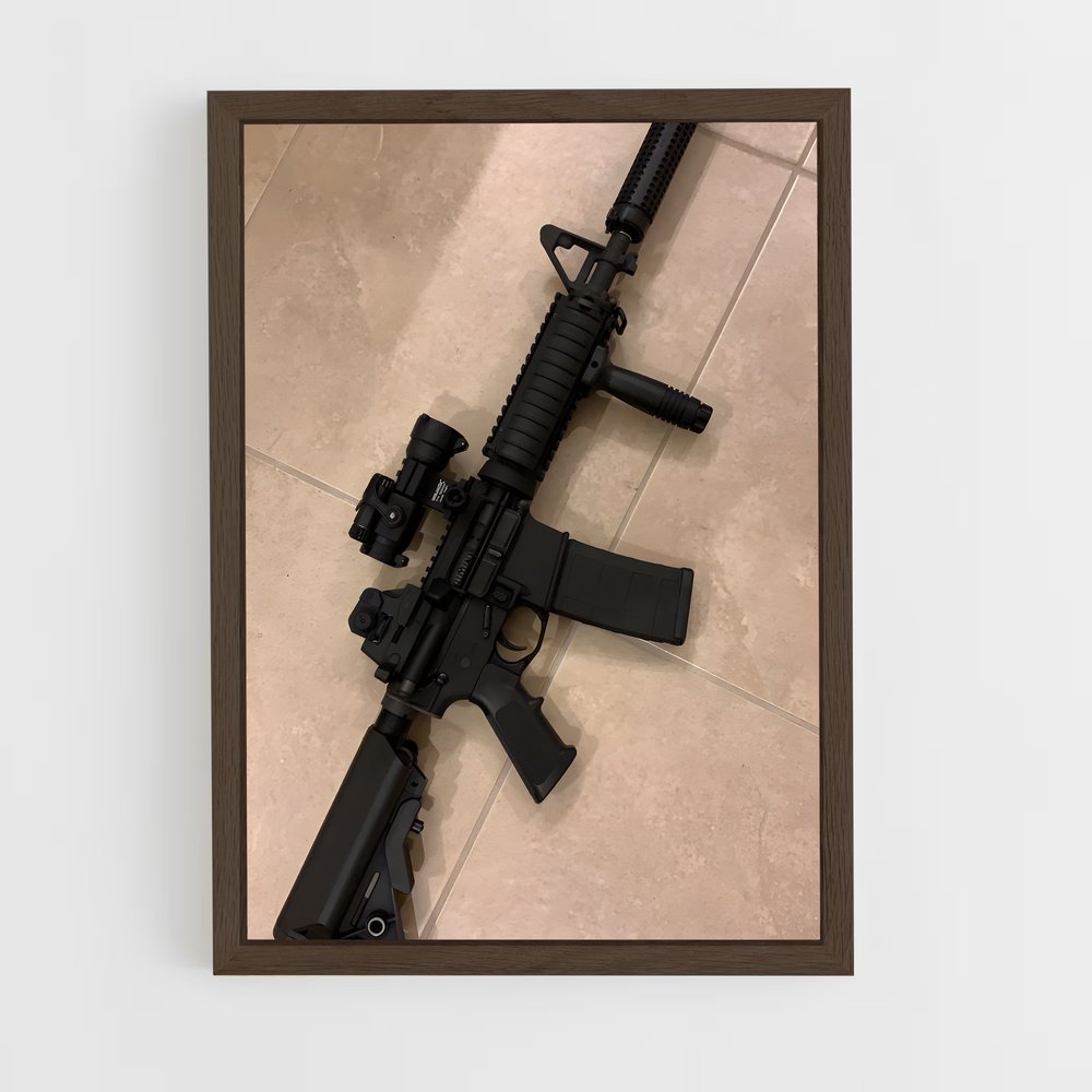 ap-m4 carbine-1 cadre Bois foncé