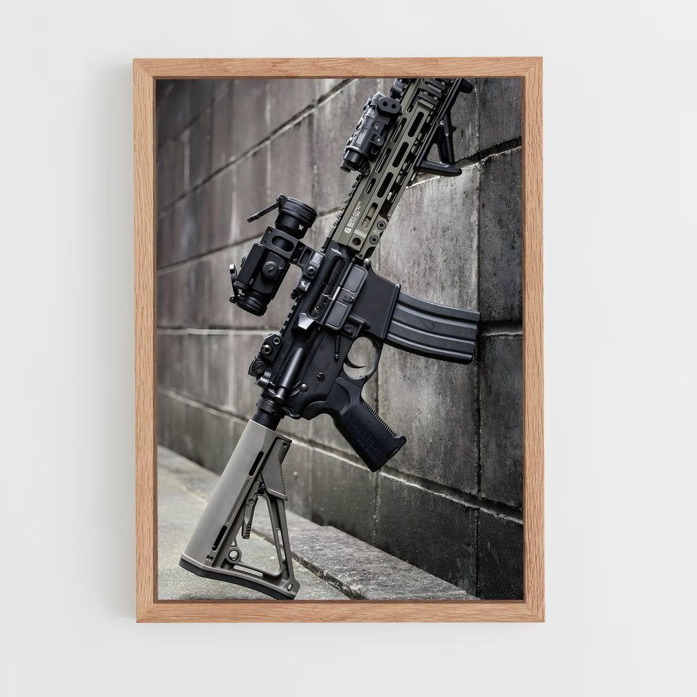 ap-m4 carbine-2 cadre Bois clair