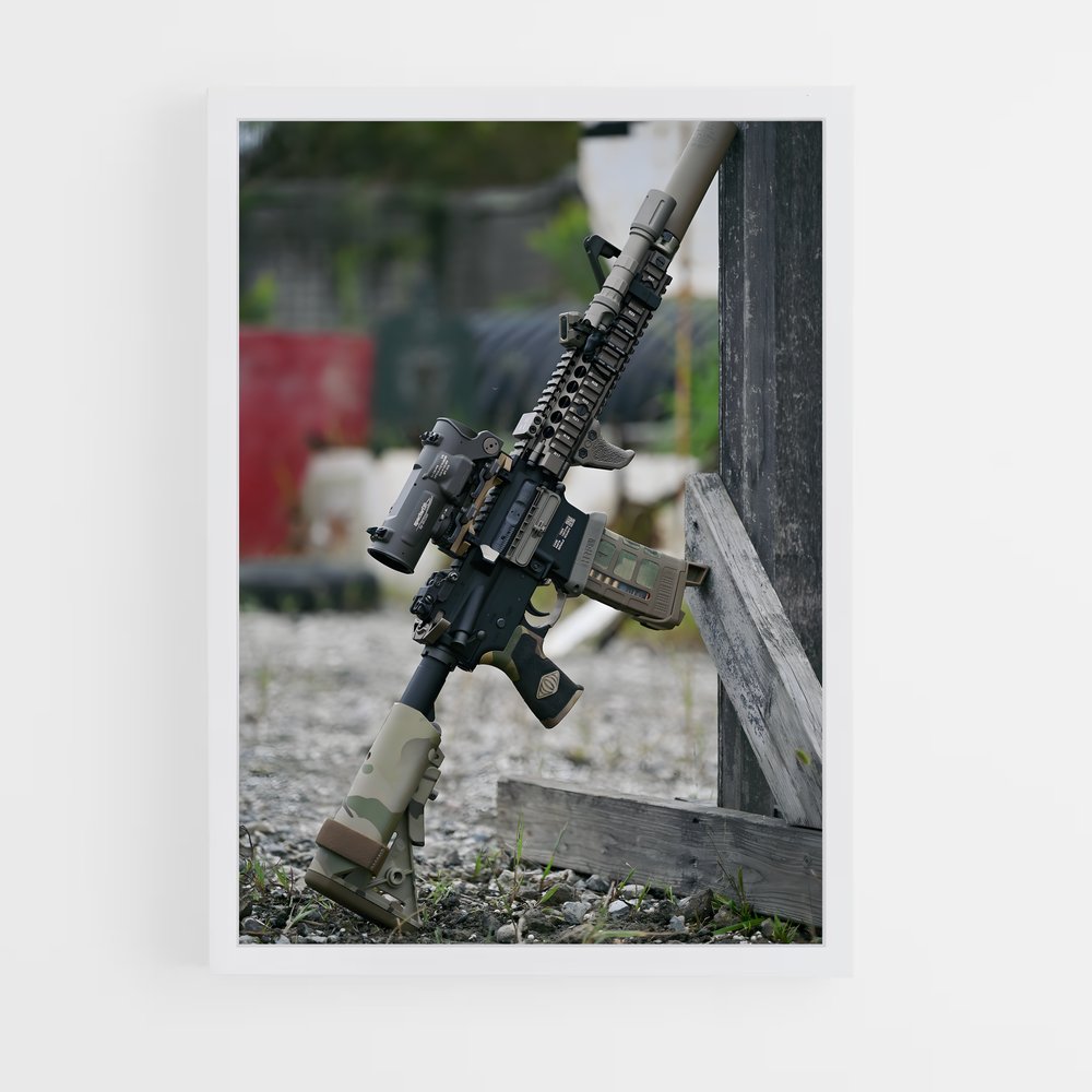 ap-m4 carbine-4 cadre Blanc