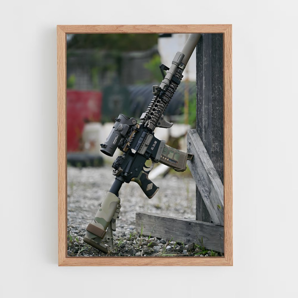 ap-m4 carbine-4 cadre Bois clair