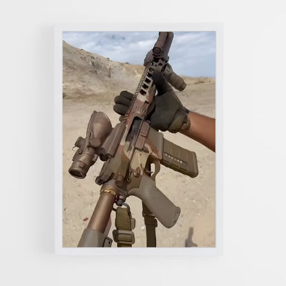 ap-m4 carbine-5 cadre Blanc