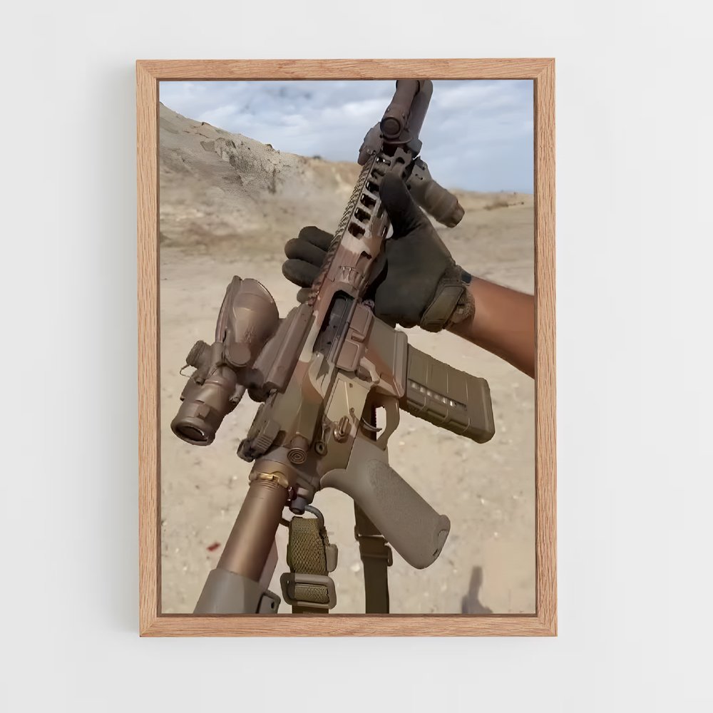 ap-m4 carbine-5 cadre Bois clair