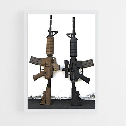 ap-m4 carbine-6 cadre Blanc