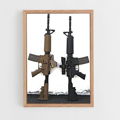 ap-m4 carbine-6 cadre Bois clair