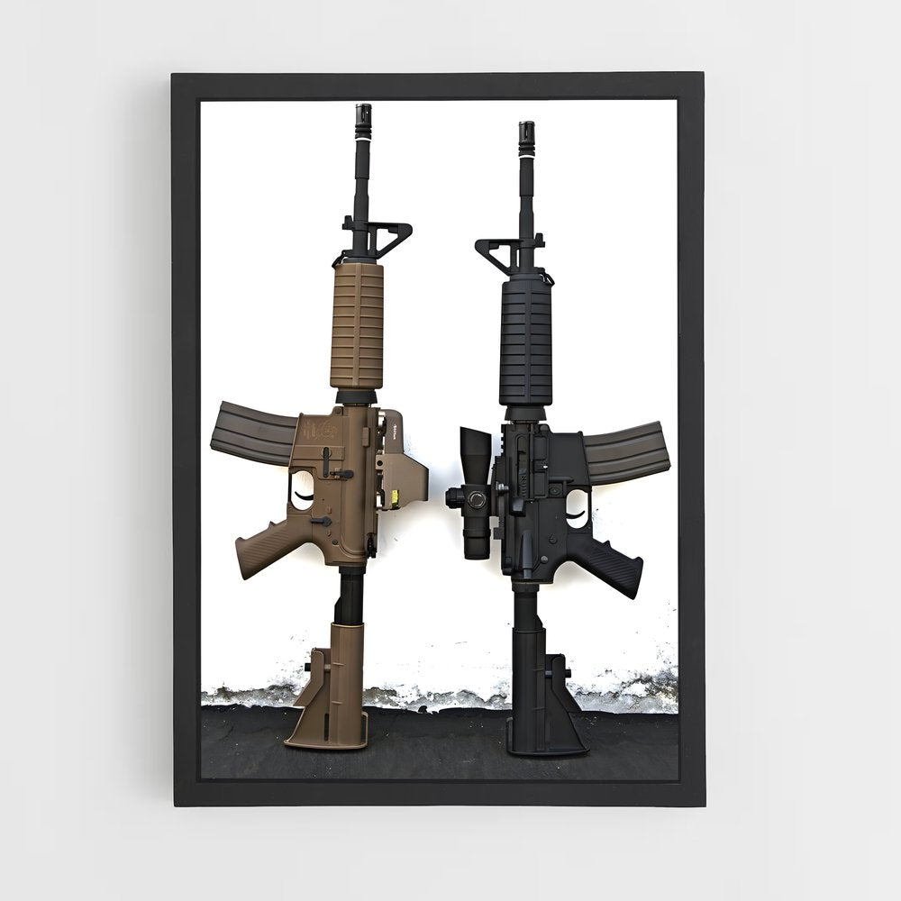 ap-m4 carbine-6 cadre Noir