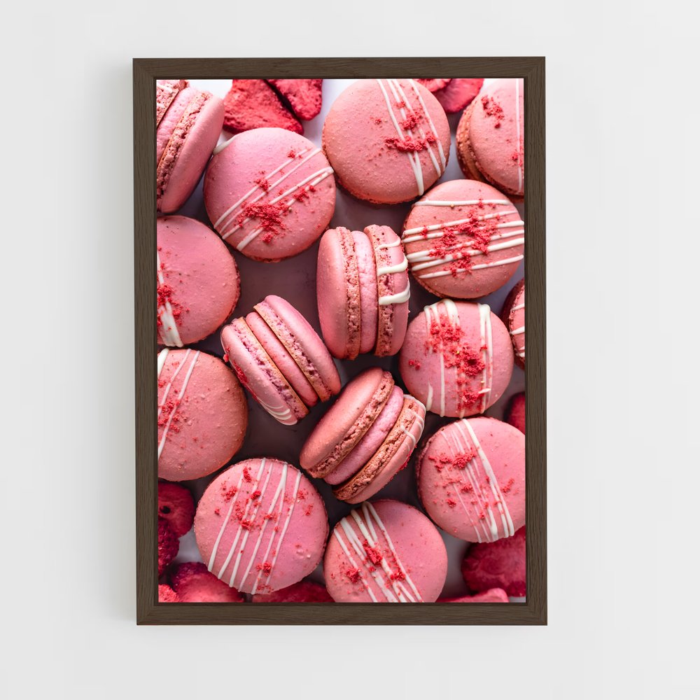 ap-macarons-4 cadre Bois foncé