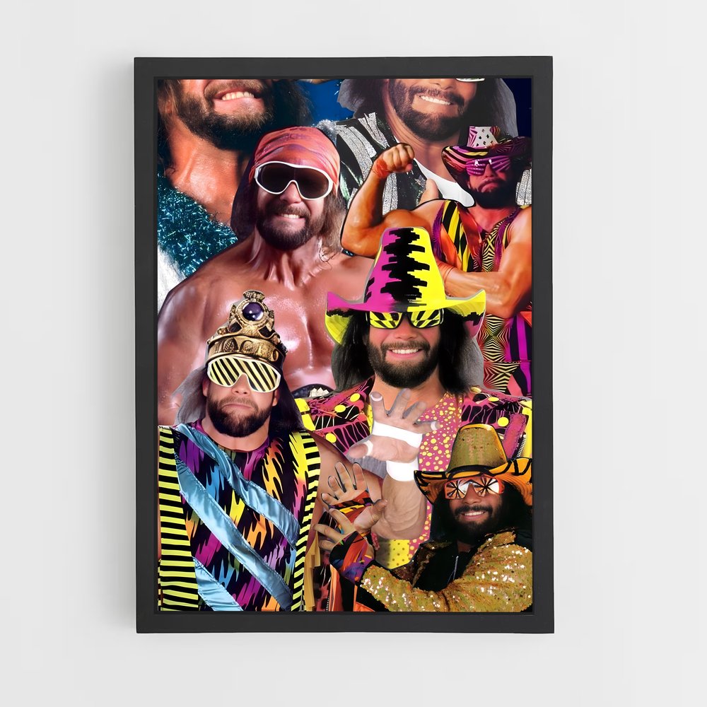 ap-macho man randy savage-4 cadre Noir