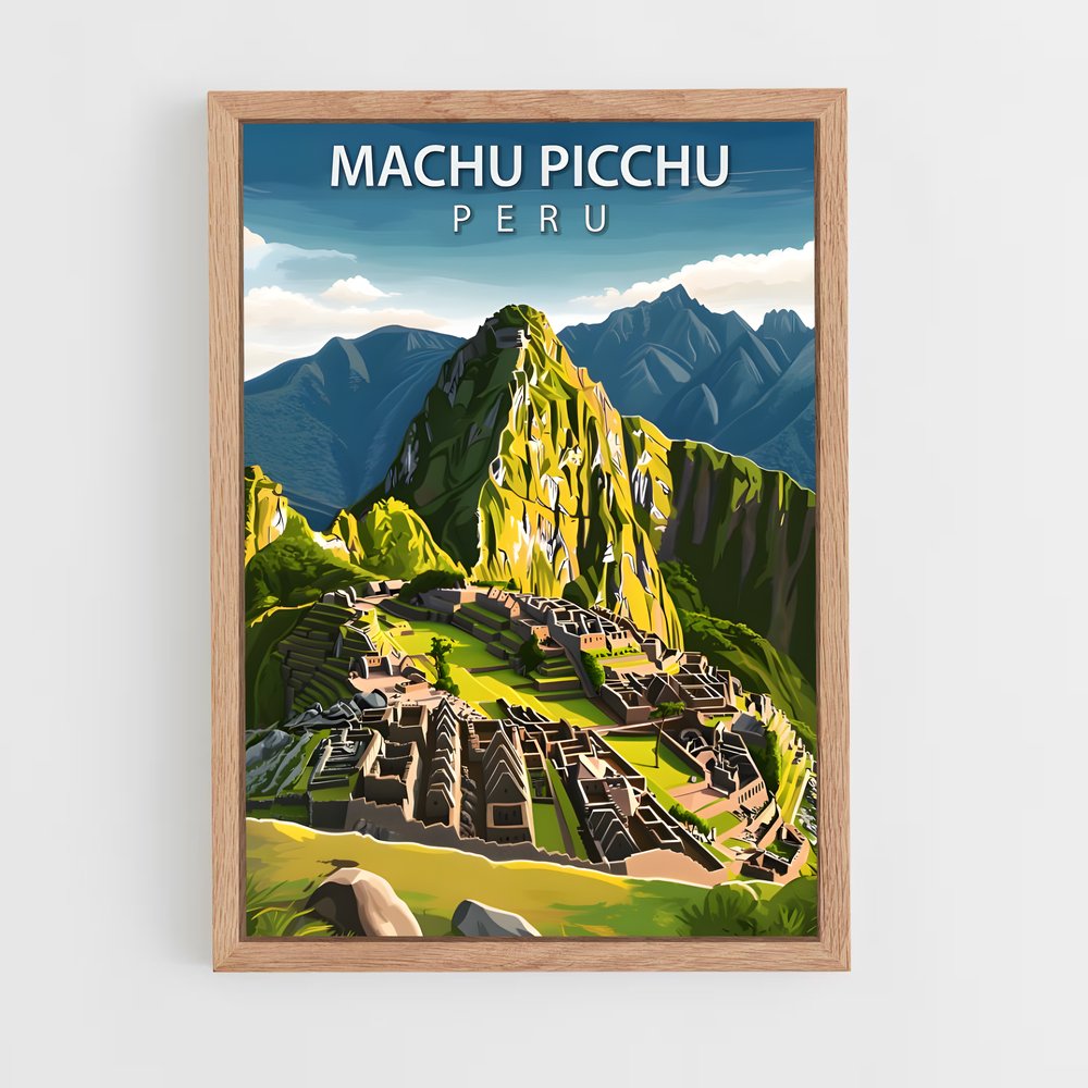 ap-machu picchu-10 cadre Bois clair