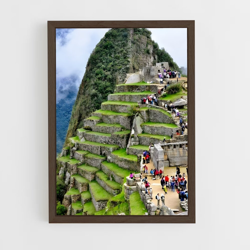 ap-machu picchu-12 cadre Bois foncé