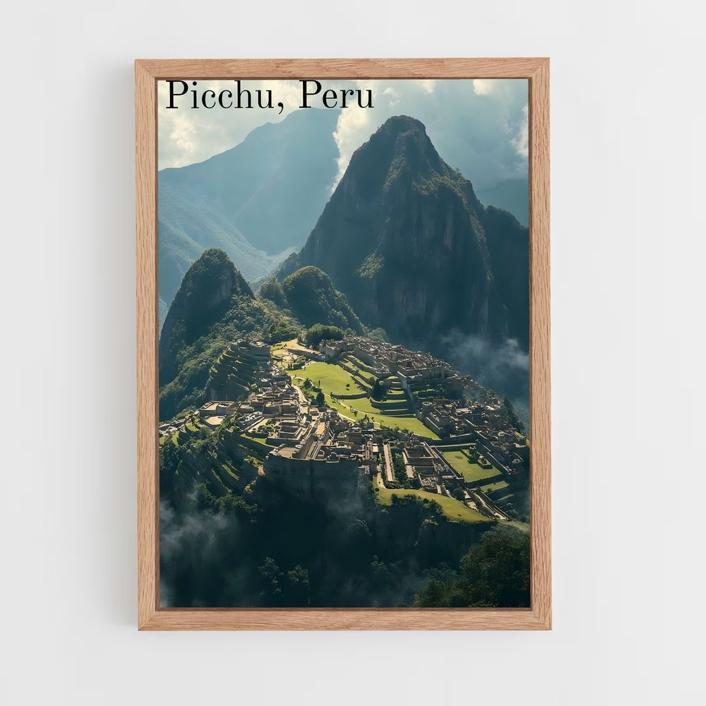 ap-machu picchu-6 cadre Bois clair