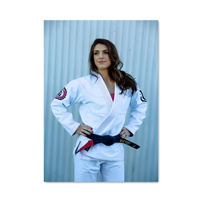 Poster Karateka Élégante