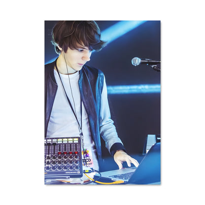 Poster DJ en Cuir